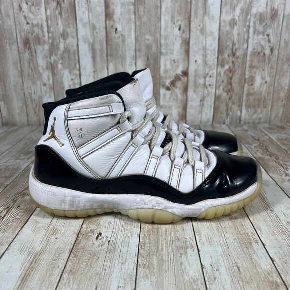 Nike Air Jordan Retro XI 11 GS Gratitude DMP White/Black 378038-170 5.5 Womens 7 - Picture 1 of 8